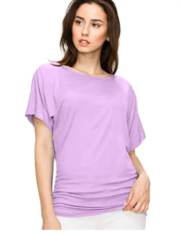 Basi̇c kapüşonlu günlük kısa kol tişört ana kumaş bileşimi polyester - Purple / 2XL - BASİC - BODY